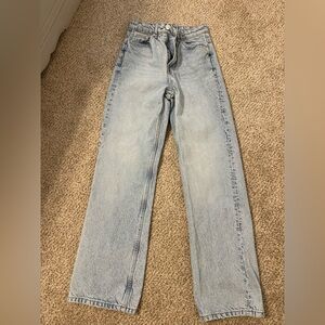 Light Blue Wide Leg Women Jeans